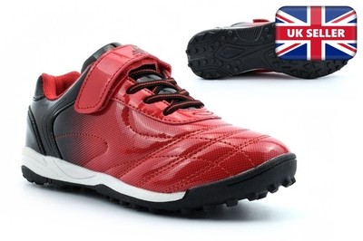 Jungen Fußballschuhe Jungen Fußballschuhe Astro Turf Fußballschuhe rot/schwarz