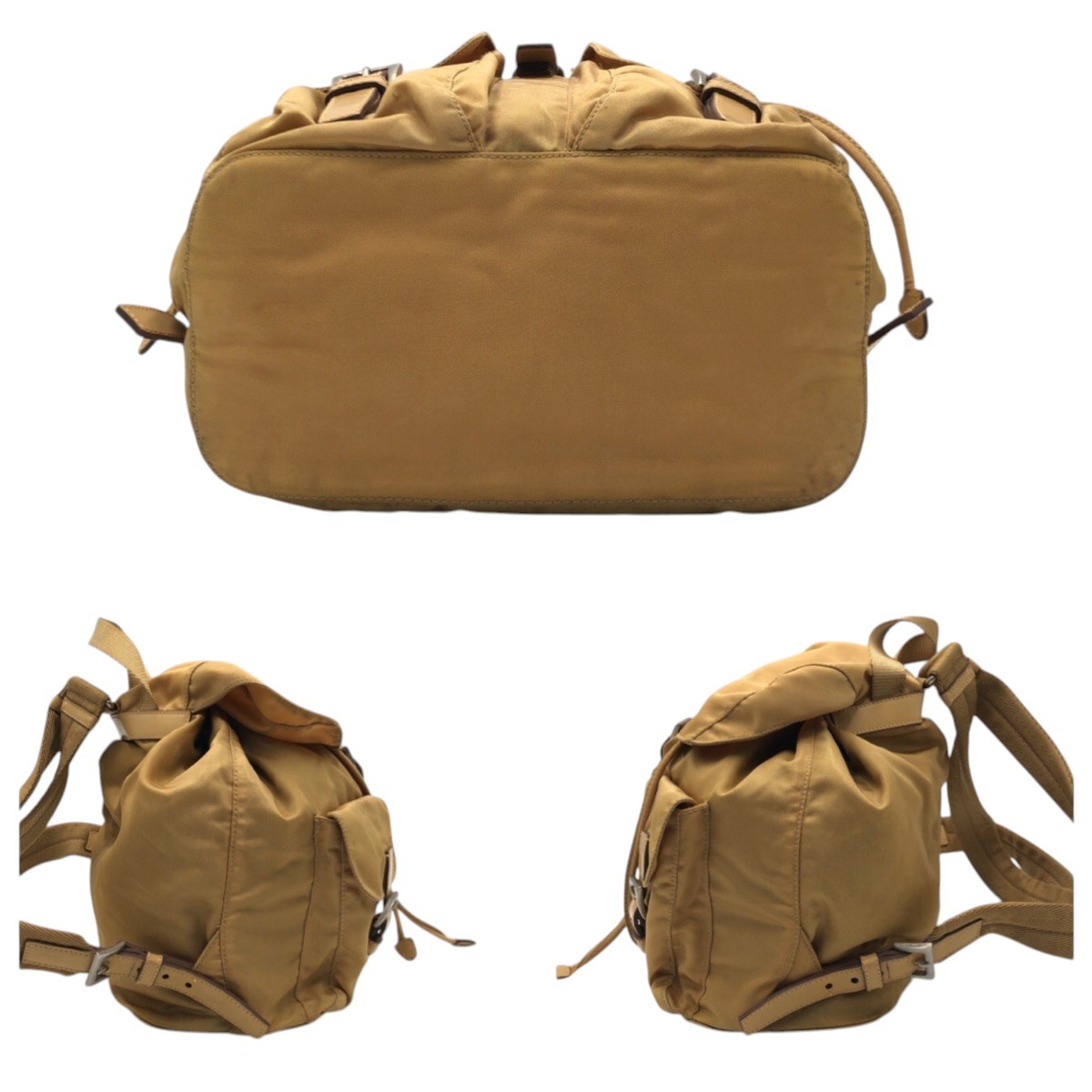 PRADA Tessuto Triangular logo Backpack Unisex Bro… - image 9