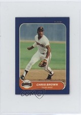 1986 Fleer Classic Miniatures Chris Brown #108 uy6
