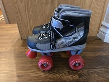 Roller Derby 1378-12 Youth Boys Firestar Roller Skate, Size 2, Black/Gray