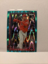 RYAN JOHNSON 2025 TOPPS CHROME UPDATE ROOKIE AQUA WAVE RC /299