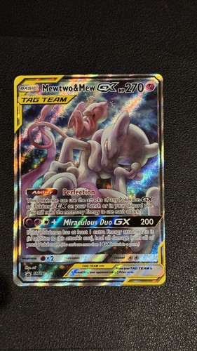 Carte Pokémon Mewtwo & Mew GX SM191 Promo - Near Mint (NM) - Holo - Anglais