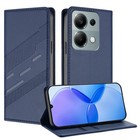 Per Redmi Note 13 Pro 4G Custodia per telefono in pelle retrò con portafoglio mu