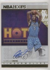 2016-17 Panini NBA Hoops Hot Signatures Gorgui Dieng #31 Auto 6f7
