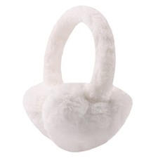 Toddler Kids Winter Earmuffs Girl Warm Ear Muffs Baby Girls Plush Ear White