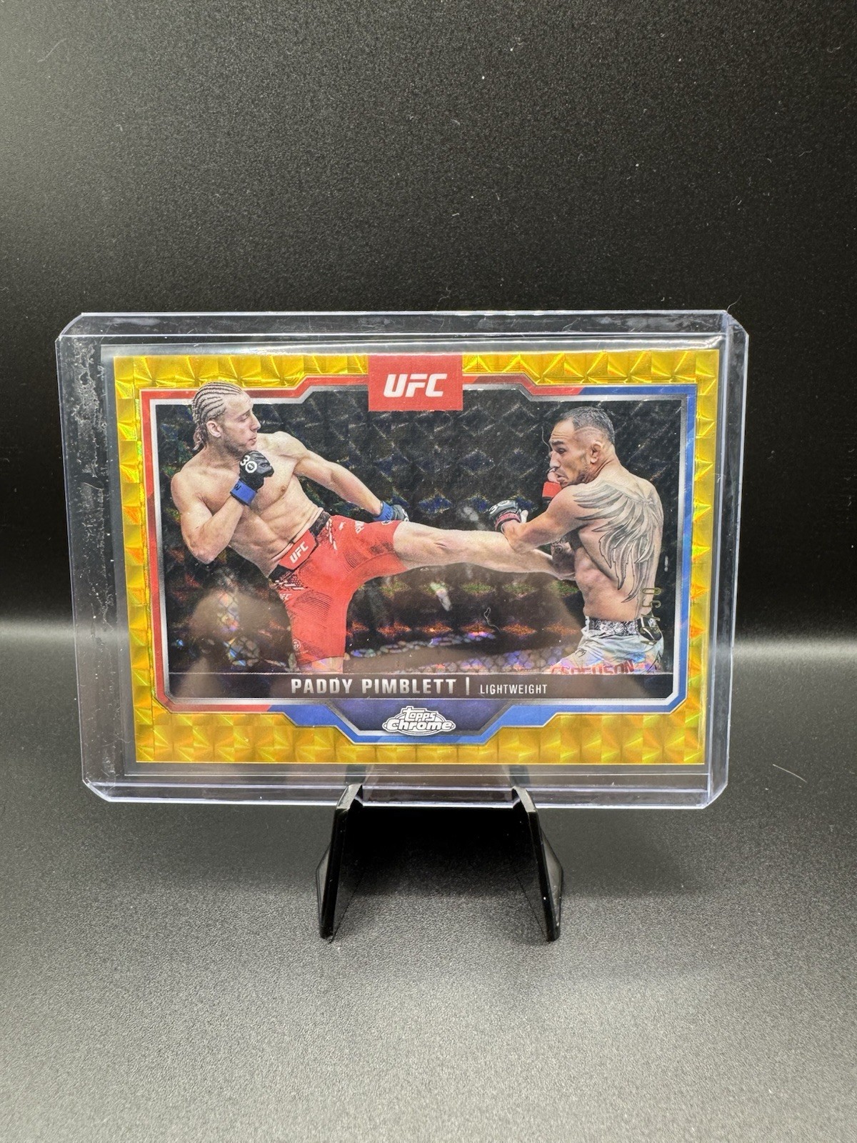 2025 Topps Chrome UFC Paddy Pimblett #177 Gold Geometric # /50