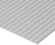 Evergreen .040 Corrugated Siding (12X24'') - Model Scratch Building Supply
