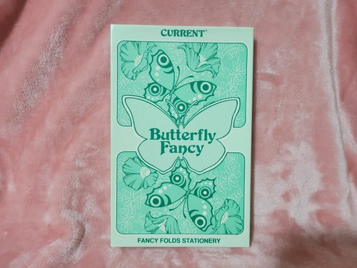 Vintage aktueller Schmetterling ausgefallen faltbarer Briefpapier - Bild 1 von 7