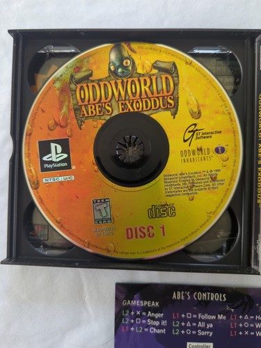 Oddworld: Abe's Exoddus (Sony PlayStation 1, Complet)Tested Authentic. Nice !! - Picture 8 of 10