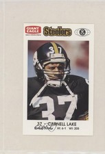 1988 Giant Eagle Pittsburgh Steelers Police Carnell Lake #37 3c7