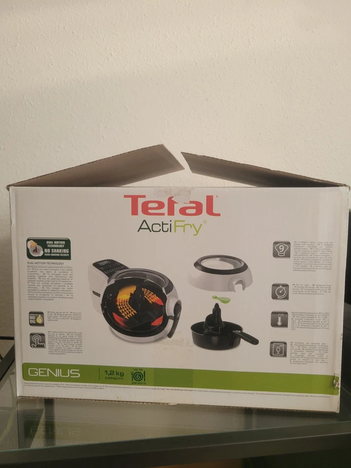 Tefal ActiFry Genius Heißluftfriteuse 1500 W 9 Programme weiß - Bild 2 von 4