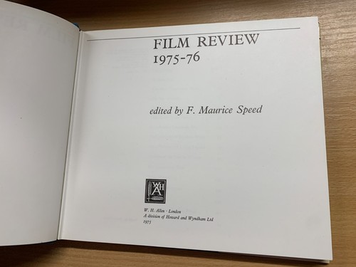1975 FILM REVIEW 1975-1976 F MAURICE SPEED PHOTO ILLUSTRATED HARDBACK BOOK (P4) - Picture 5 of 17