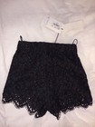Gucci Black Floral Lace Hot Pants Shorts Size 38 Elastic Waist Pull-On — photo 4