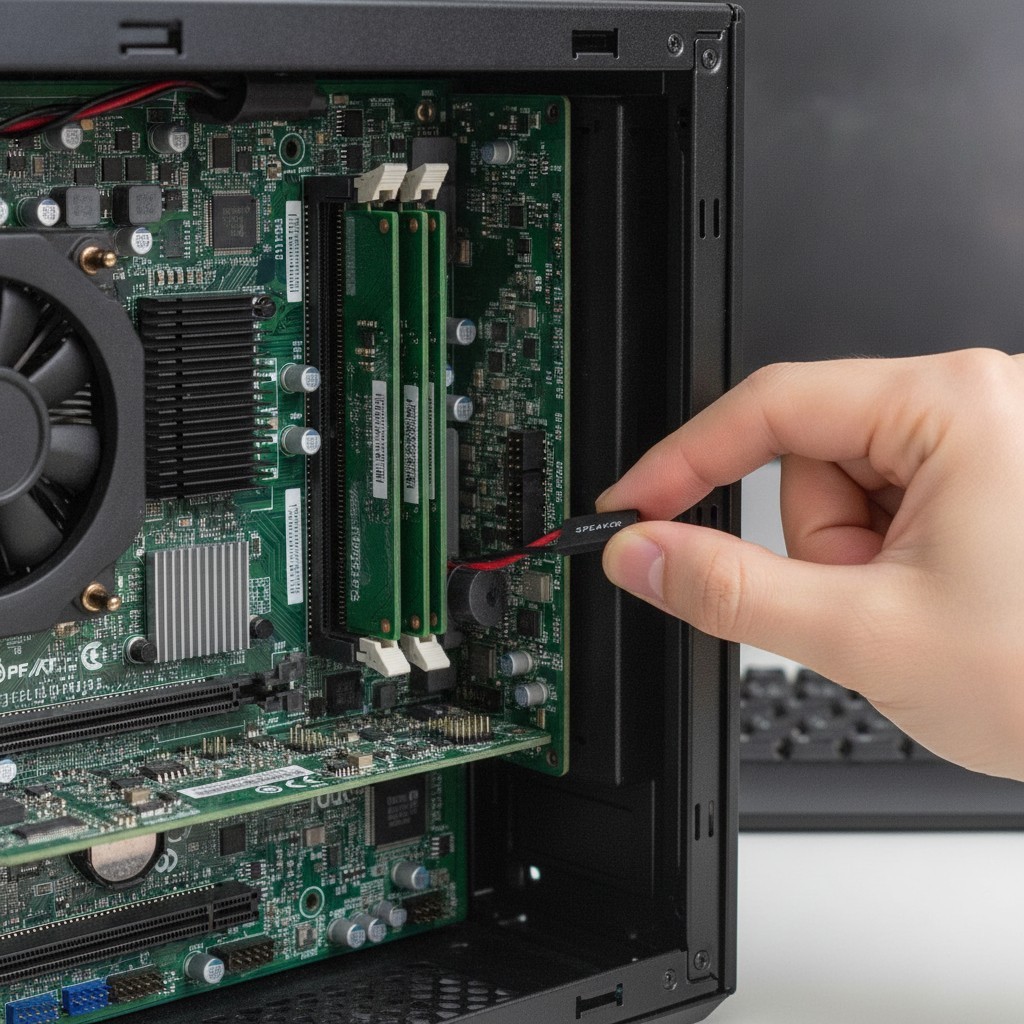 Lightweight & Wired Red Internal Speaker for PC Motherboard - Easy Installation