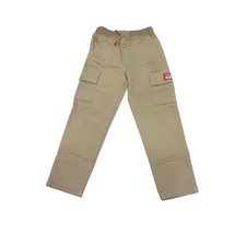 Levi's Cargo Pants Boys Size 5 Beige Tapered Leg Jogger Six Pockets Stretch NWT