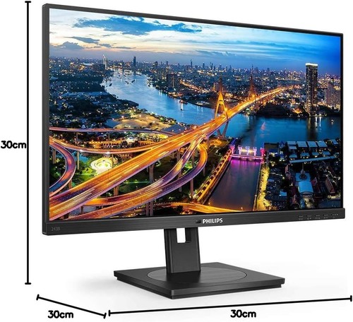 Philips 243B1-24 Inch FHD Monitor, 75Hz, 4ms, IPS 1080p - 第 1/5 張圖片