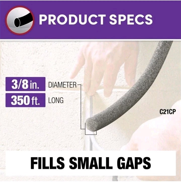 Frost King E/O 3/8 in. Dia x 350 ft. Contractor Pack Caulk Backer Rod