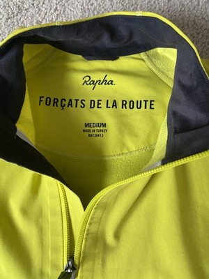 Rapha Pro Team Zip Jacket Cycling Long Sleeve Winter Yellow