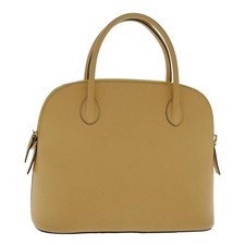 CELINE Borsa a mano in pelle oro giallo Auth 94782