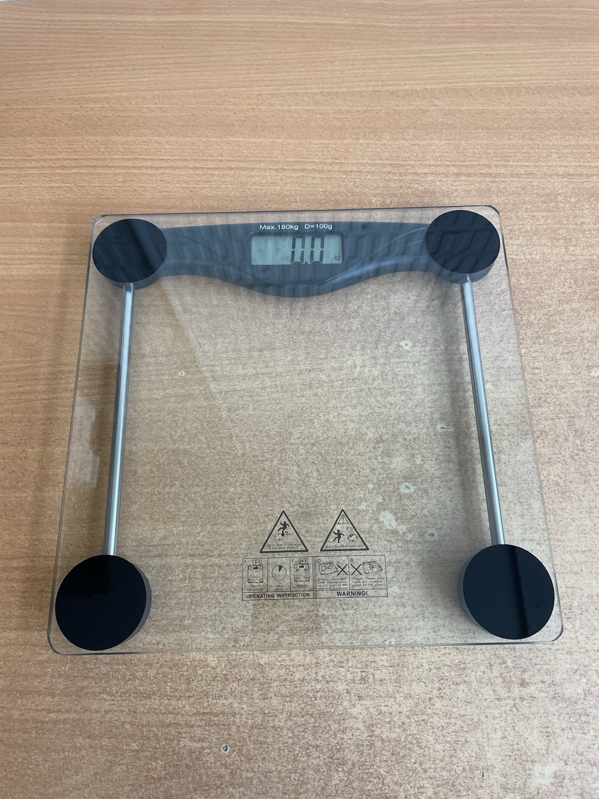 Armo® Digital Body Weight Scale Tempered Glass Bathroom Scale With Clear LCD
