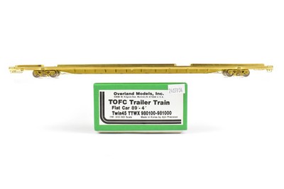 HO Brass OMI Overland Models TTX Trailer Train TOFC Flat Car 89'-4'' Twin 45'