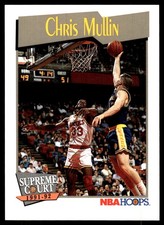 Chris Mullin 1991-92 Hoops #466 Warriors NBA READ FREE SHIPPING AutographDen