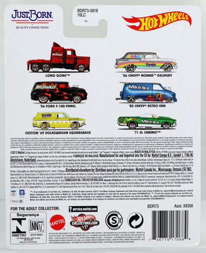 Hot Wheels 1956 Chevrolet Nomad Delivery Peeps Brand Pop Culture - BDR73 Gray - Picture 2 of 2
