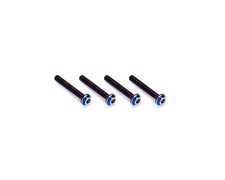 JConcepts 3x20mm Titanium Top Hat Screws Blue 4 JCO5142-1