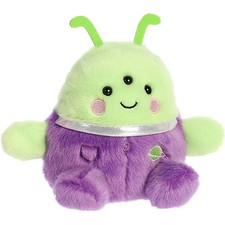 Aurora World Plush - Palm Pals - ZORG GREEN ALIEN 5 inch Stuffed Toy