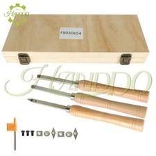 3 PCS Carbide Woodturning Tool Mini Size Diamond Shape Round and Square