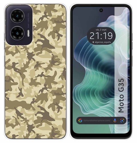 RankOne Custodia Morbida In Silicone TPU Per Motorola Moto G35 5G - Verde Scuro - 2