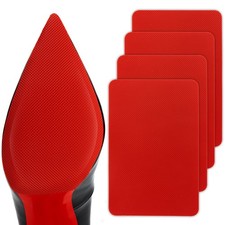 GADEBAO Red Sole Protectors, 4 Pcs Self-Adhesive Shoe 6 x 4 in 4 Count ,