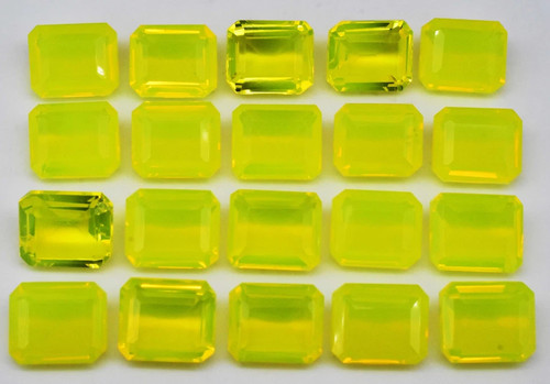 5.00 Ct Neon Yellow Opal Radiant Cut Stunning Loose Gemstone - Picture 6 of 6