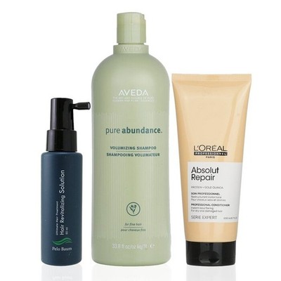Pelo Baum - Pelo Baum Hair Revitalizing Solution 60ml + Aveda Volumizing Shampoo