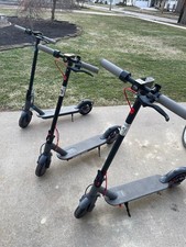 Segway Ninebot Black Folding Electric Scooters for Adults, Lot of 3