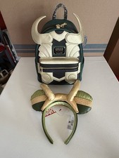 Loungefly Marvel Loki Faux Leather Mini Backpack And Mickey Ears