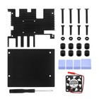 Aluminum Alloy Housing Case with Cooling Fan & Heatsinks For Orange Pi 5 Plus