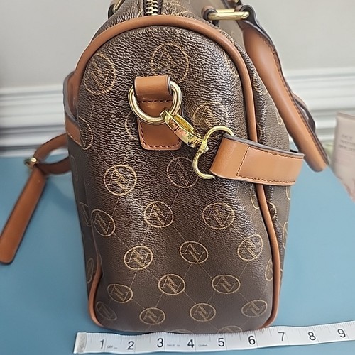 Adrienne Vittadini Signature Collection Satchel Chocolate Brown Spacious Stylish - Bild 7 von 14