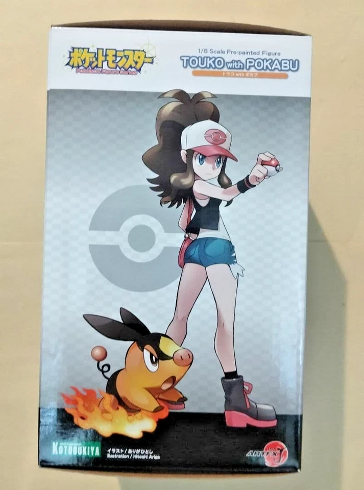 Figura Kotobukiya ARTFX J Pokemon Hilda con Tepig 1/8 Usada Japón Foto 3 de 4