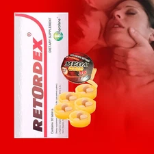Retordex + Mega Gold Andropause Pill Supplement Young Body Bed Energy Men Women