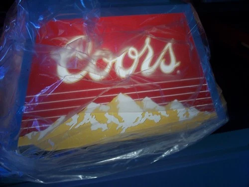 Vintage 1985 Coors Beer Pool Table Billiards Bar lamp MINT working EXCELLENT