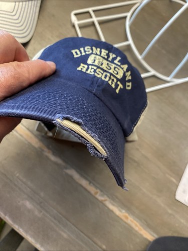 Disneyland DL-1955 Herren Baseball Cap Mütze Navy Blau & Hellbraun Cool Distressed Bill - Bild 5 von 10