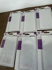Crafter’s Companion 3D Embossing Folders Lot Of 6 New Gemini Bundle