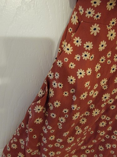 Madewell Romper Womens SZ 4 Wrap-Front Floral Daisy Field Bohemian Cottagecore - Picture 5 of 12