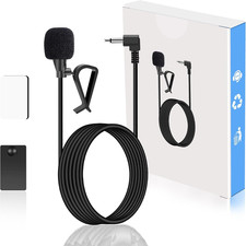 Car Stereo Microphone - 3.5Mm Universal External Hands-Free Mic Compatible with