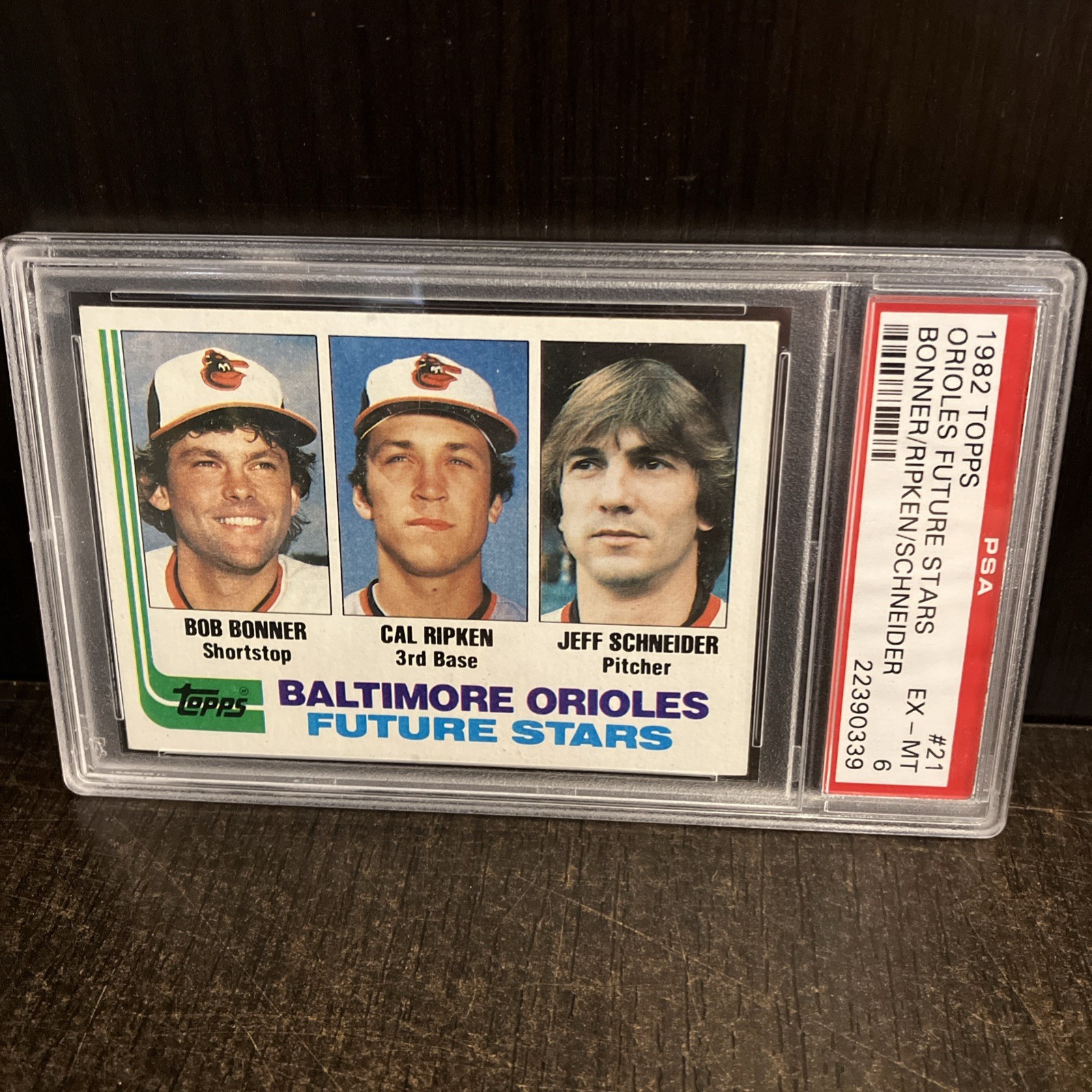 1982 Topps Future Stars Cal Ripken Jr #21 PSA EX-MT 6 Balt Orioles HOF Ironman!