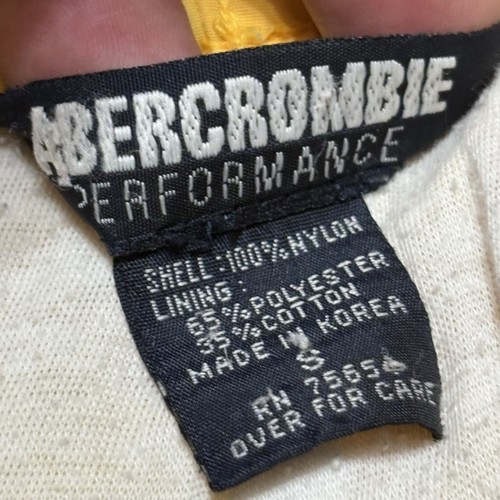 Abercrombie Pants Mens Large Yellow Performance Track Active Street Y2K Vintage - Picture 4 of 14