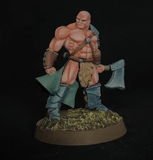 Reaper Miniature Painted Barbarian With Axe D&D Pathfinder RPG B