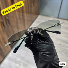 VVS D Moissanite Sunglasses Glasses High Quality Iced Out Mens Rimless Glasses