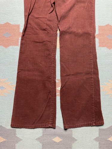 Vintage 70s Levi’s 517 Cord Hose Bootcut faded red maroon Made in USA 30x31 - Bild 2 von 11